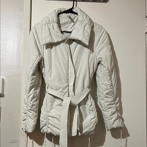 Women's Cream Puffer Jacket